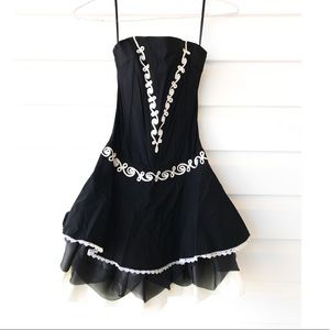 Formal Strapless Embroidered Corset Gown Dress